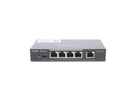 Switch PoE Inteligente Administrable en la Nube de 5 Puertos Gigabit, 4 PoE+, 54W.