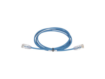 Patch Cord UTP Cat6, Diámetro Reducido (28AWG), Color Azul, 1.5mts