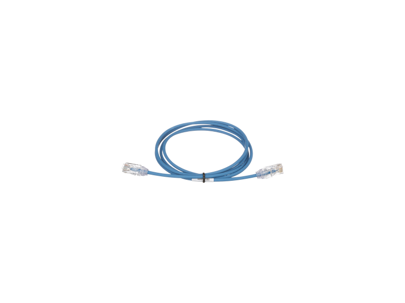 Patch Cord UTP Cat6, Diámetro Reducido (28AWG), Color Azul, 1.5mts